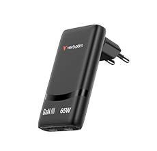 დამტენი 65W EU Blk (032354) Verbatim