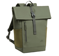 ზურგჩანთა RIVACASE 7826 olive green Eden-ECO 17L Roll top backpack 14"